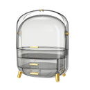 Desktop Drawer With LED Light Transparent Cosmetic Organizing Box