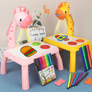 Children LED Projector Art Drawing Table Toys Painting Board Desk