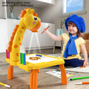Children LED Projector Art Drawing Table Toys Painting Board Desk