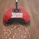 Speedy sweeper cleaning dust and hair from floors
