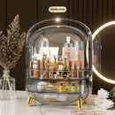 Desktop Drawer With LED Light Transparent Cosmetic Organizing Box