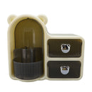 Bear Plastic Cosmetic Organizer with Drawers